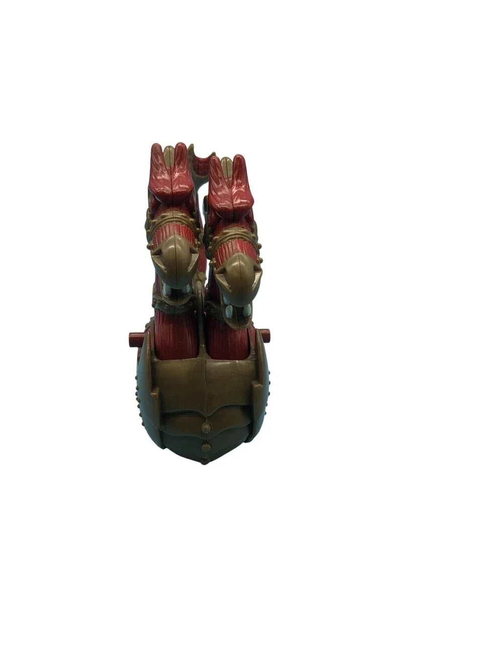 Dragon Ship Boat Action Figure Vehicle Rolling Toy Red Brown Fantasy Plastic